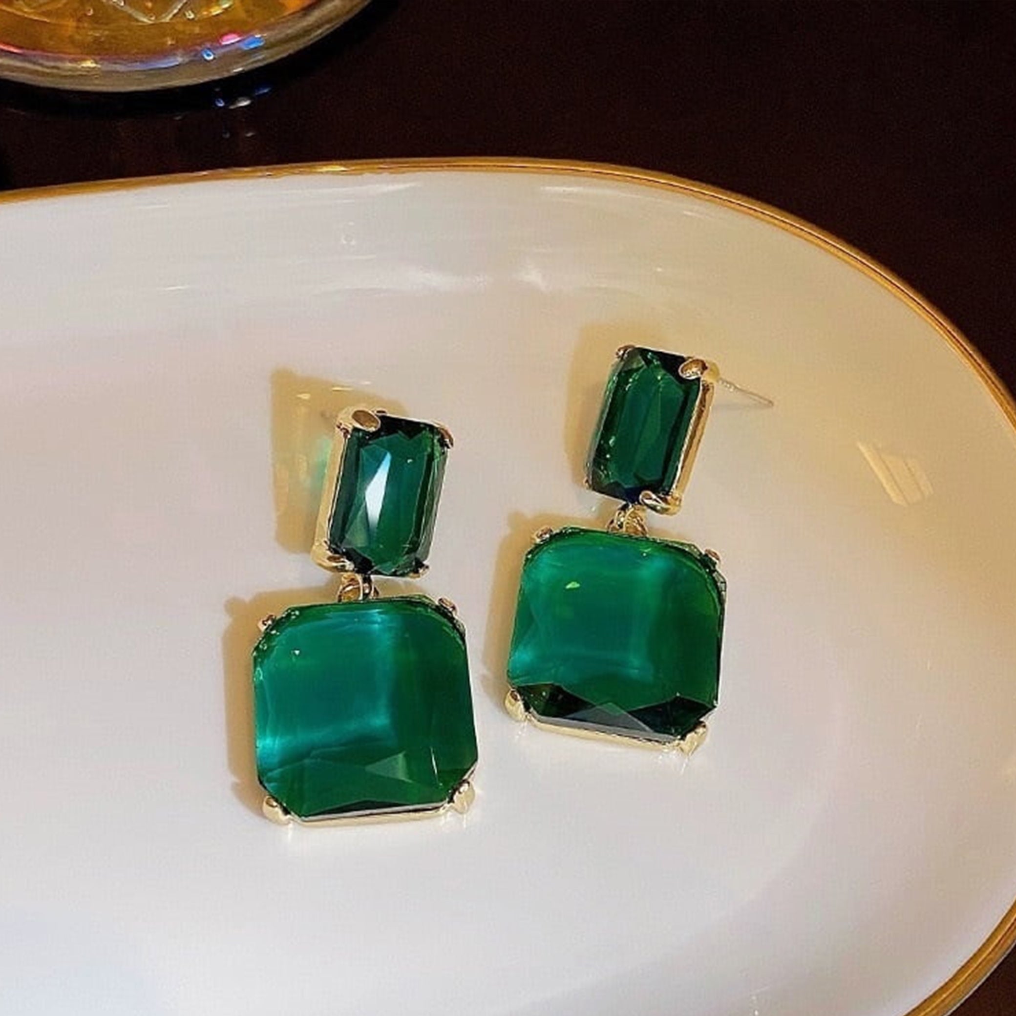 07 SYB Emerald Teardrop Earrings
