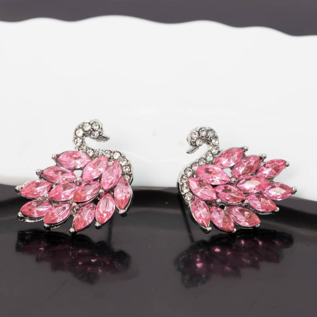 13 Zircon Tear Duck Tops Pair Pink