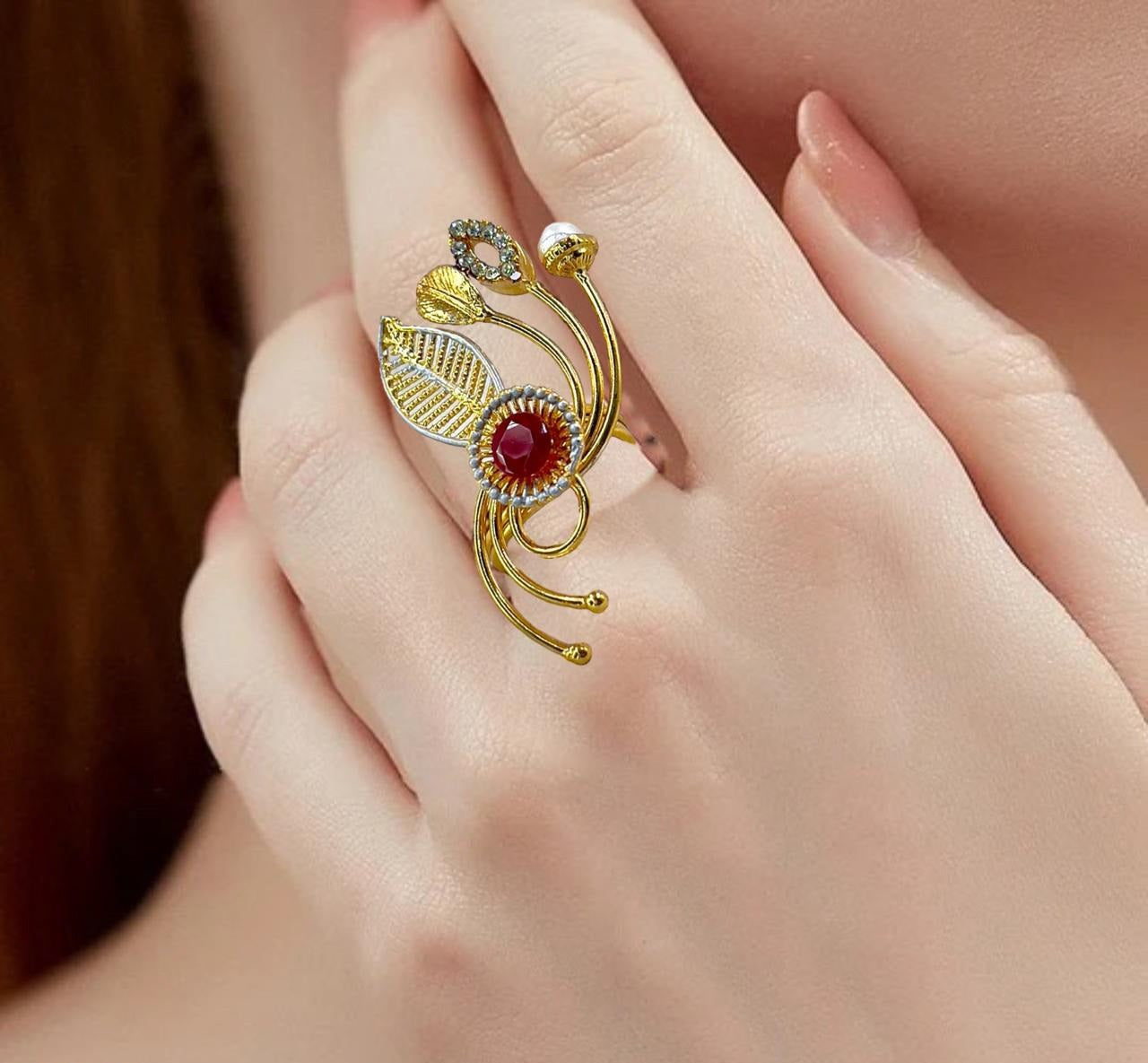 FRN Round Leaf Ring Adjustable PRH