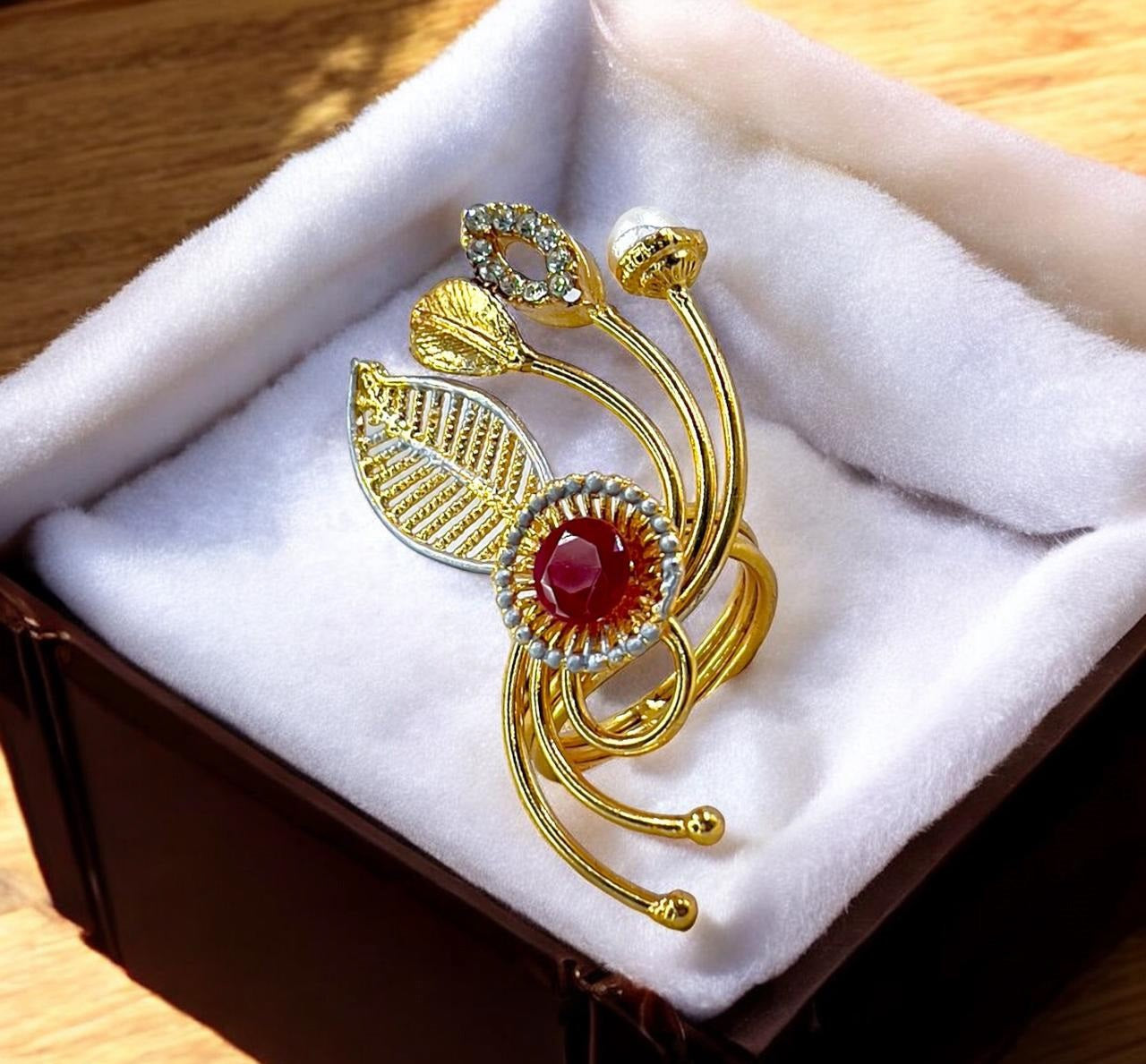 FRN Round Leaf Ring Adjustable PRH